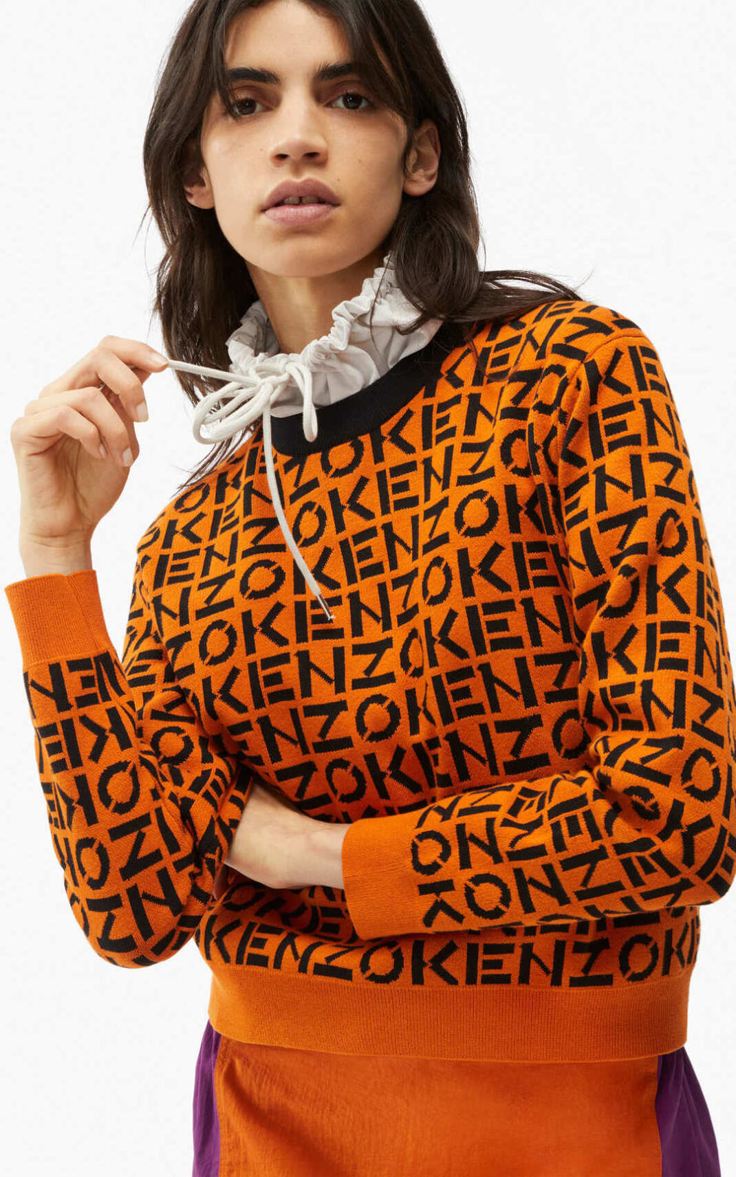 Jerseys Kenzo Sport monogram Mujer Naranjas Oscuro - SKU.1229097